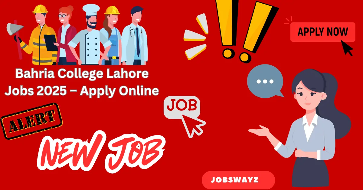 Bahria College Lahore Jobs 2025